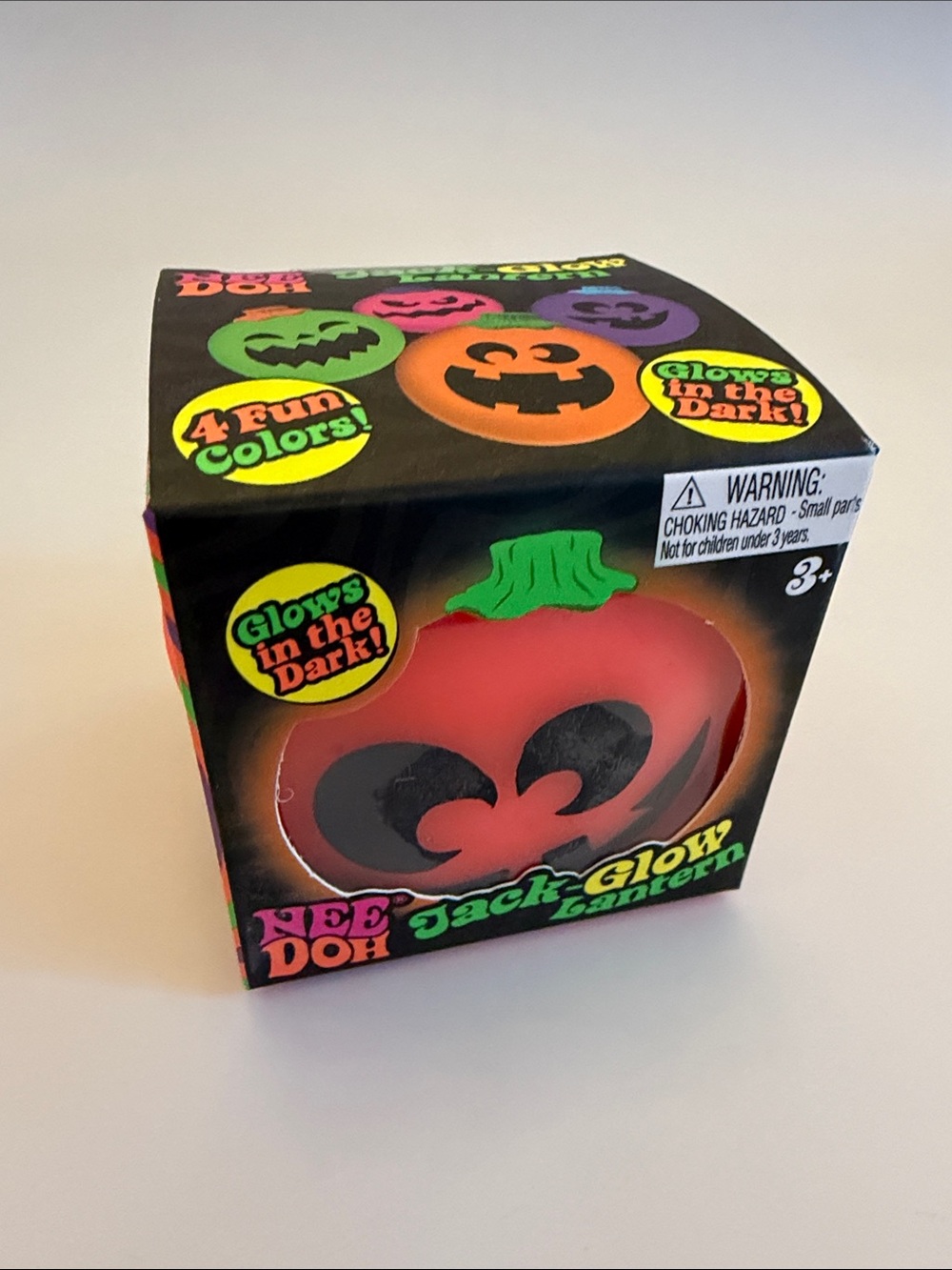 Jack-Glow Lantern Pumpkin Squeeze Toy - Orange